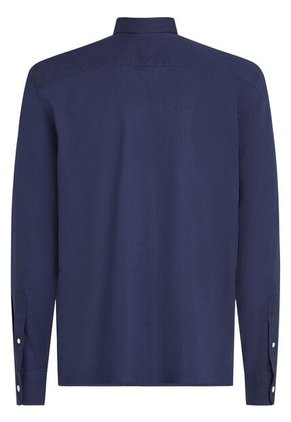 Camisa Azul TH Flex Slim De Tejido Dobby Tommy Hilfiger