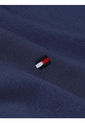 Camisa Azul TH Flex Slim De Tejido Dobby Tommy Hilfiger