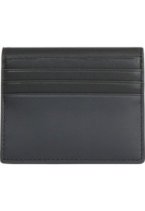 Tarjetero Negro Con Monotipo Tommy Hilfiger