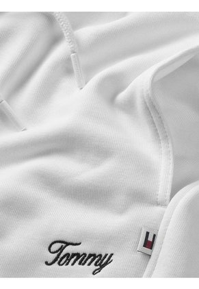 Jogger Blanco Relaxed Con Inscripción Tommy Jeans