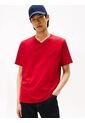Camiseta Roja De Cuello En V Tommy Hilfiger de Tommy Hilfiger