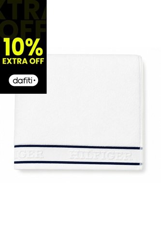 Toalla Blanca De Baño Con Rayas Tommy Hilfiger Tommy Hilfiger