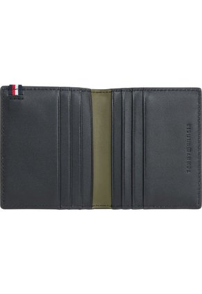 Tarjetero Negro Con Monotipo Tommy Hilfiger