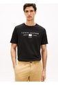 Camiseta Negra De Punto Con Logo Tommy Hilfiger de Tommy Hilfiger