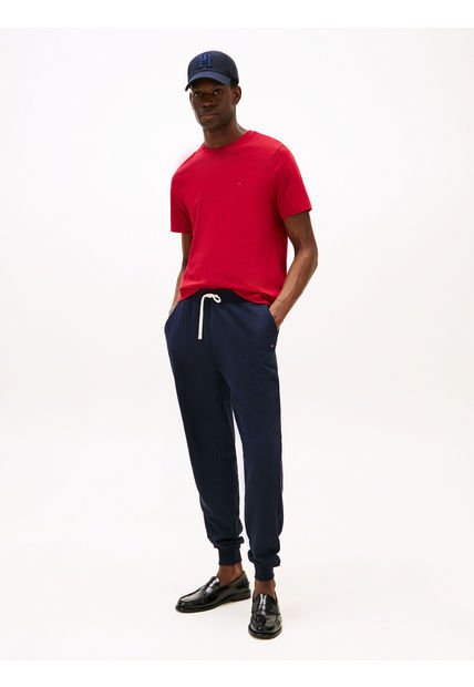 Camiseta Roja De Cuello Redondo Tommy Hilfiger