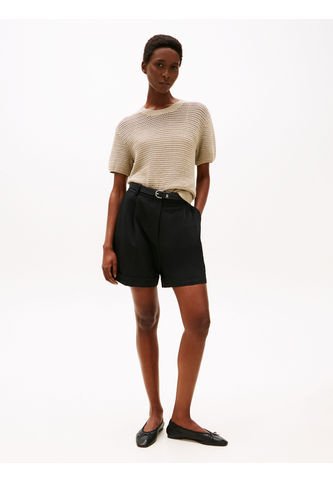 Saco Beige Tejido De Croché Con Punto Pointelle Tommy Hilfiger Tommy Hilfiger