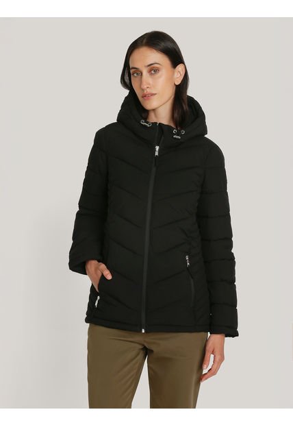 Chaqueta Negra Plegable Acolchada Tommy Hilfiger