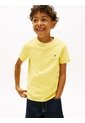 Camiseta Amarilla Para Niño De Punto Con Logo Bordado Tommy Hilfiger de Tommy Hilfiger