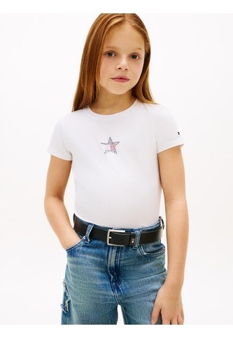 Camiseta Extra Para Niña Slim Con Logo De Estrella Tommy Hilfiger Tommy Hilfiger