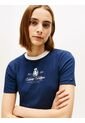 Camiseta Azul Varsity De Corte Slim Tommy Hilfiger de Tommy Hilfiger