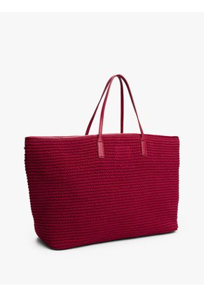 Bolso Rojo De Playa En Cuero The Sofia Capsule Tommy Hilfiger