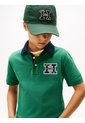 Polo Verde Manga Corta Con Logo Gráfico Tommy Hilfiger de Tommy Hilfiger