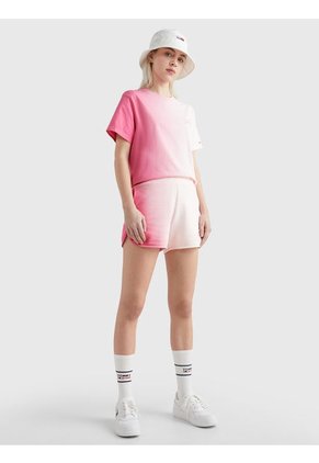 Camiseta De Corte Clásico Con Efecto Degradado Mujer Rosa Tommy Jeans