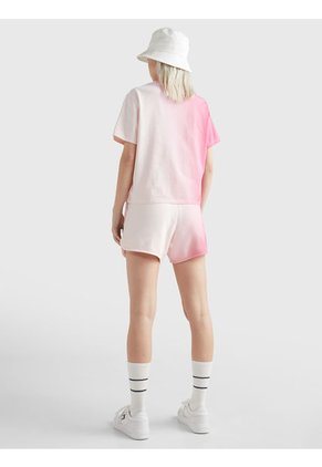 Camiseta De Corte Clásico Con Efecto Degradado Mujer Rosa Tommy Jeans