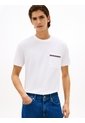 Camiseta Blanca Global Stripe Con Bolsillo Tommy Hilfiger de Tommy Hilfiger