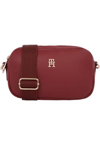 Bolso Rojo Cruzado Con Insignia Del Monograma TH Tommy Hilfiger Tommy Hilfiger