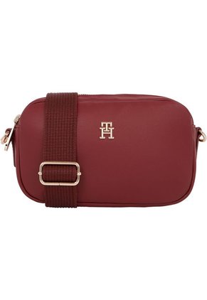 Bolso Rojo Cruzado Con Insignia Del Monograma TH Tommy Hilfiger