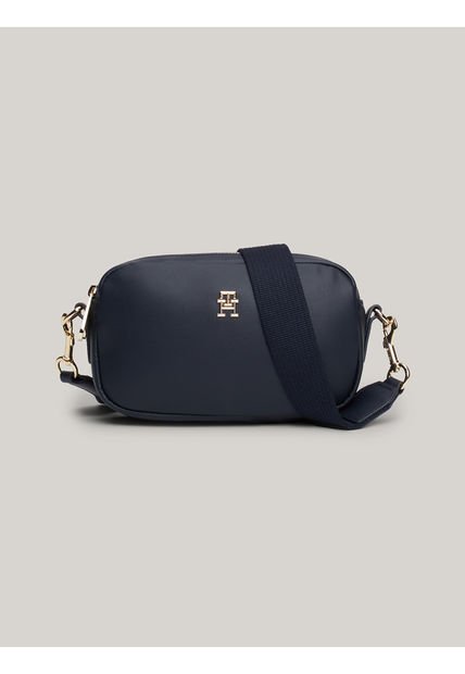 Bolso Blanco Cruzado Con Insignia Del Monograma TH Tommy Hilfiger