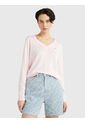 Saco Rosado Con Cuello En V Y Logo Para Mujer Tommy Hilfiger de Tommy Hilfiger