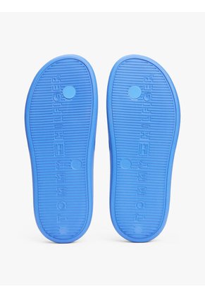 Sandalias Azul Anatómicas Con Logo Esmaltado Tommy Hilfiger