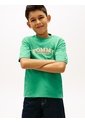 Camiseta Verde Para Niño Con Logo Gráfico 3D Tommy Hilfiger de Tommy Hilfiger