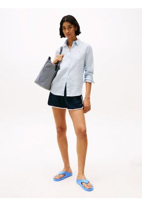 Sandalias Azul Anatómicas Con Logo Esmaltado Tommy Hilfiger