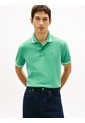 Polo Verde De Corte Regular Ribeteado Con Logo Tommy Jeans de Tommy Hilfiger
