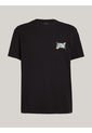 Camiseta Negra Con Logo Gráfico De Flores Tommy Jeans de Tommy Hilfiger