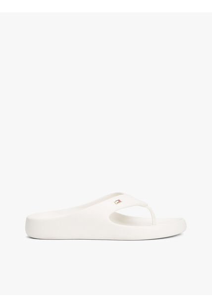 Sandalias Blanco Anatómicas Con Logo Esmaltado Tommy Hilfiger