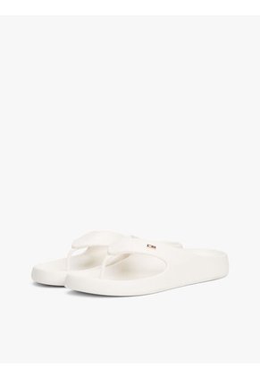 Sandalias Blanco Anatómicas Con Logo Esmaltado Tommy Hilfiger