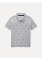 Polo Gris Larry Con Estampado De Banderas TH Tommy Hilfiger de Tommy Hilfiger