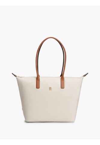 Bolso Beige Tote Con Monograma TH Tommy Hilfiger Tommy Hilfiger