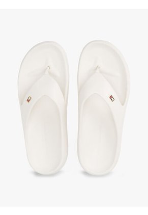 Sandalias Blanco Anatómicas Con Logo Esmaltado Tommy Hilfiger