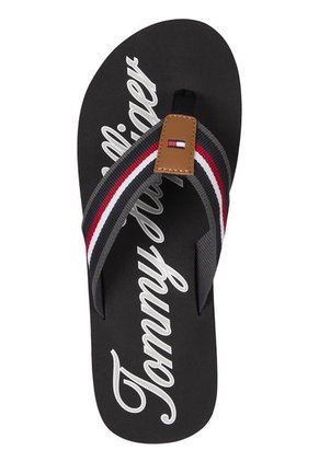 Chancletas Para Hombre Negro Tommy Hilfiger