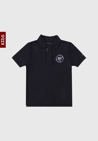 Tommy Hilfiger - Camiseta Polo Azul Navy-Blanco-Rojo Tommy Hilfiger Kids
