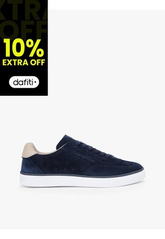 Tenis Azul Marino De Ante Con Logo En Relieve Tommy Hilfiger Tommy Hilfiger