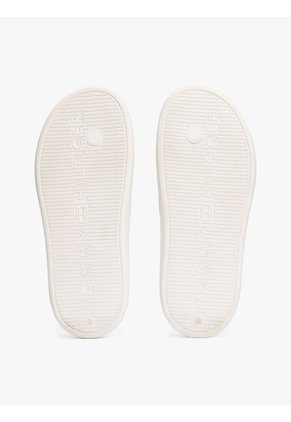 Sandalias Blanco Anatómicas Con Logo Esmaltado Tommy Hilfiger