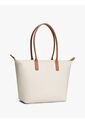 Bolso Beige Tote Con Monograma TH Tommy Hilfiger de Tommy Hilfiger