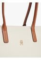 Bolso Beige Tote Con Monograma TH Tommy Hilfiger de Tommy Hilfiger