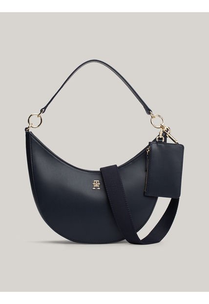 Bolso Blanco De Hombro Con Monotipo Hilfiger Tommy Hilfiger