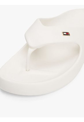 Sandalias Blanco Anatómicas Con Logo Esmaltado Tommy Hilfiger
