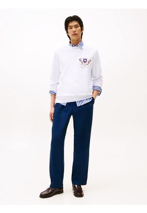 Saco Blanco Logo Con Escudo Tommy Hilfiger