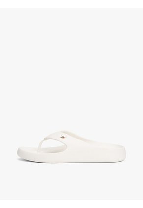 Sandalias Blanco Anatómicas Con Logo Esmaltado Tommy Hilfiger
