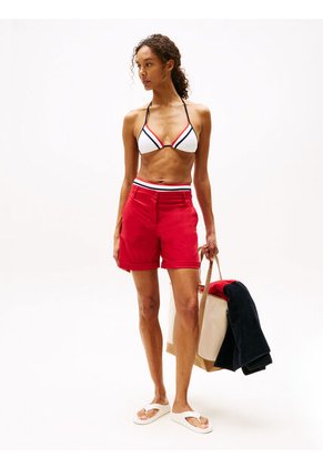 Sandalias Blanco Anatómicas Con Logo Esmaltado Tommy Hilfiger