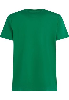Camiseta Verde De Tejido Interlock Con Corte Slim Tommy Hilfiger