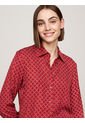 Blusa Roja De Viscosa Con Lazo En El Cuello Tommy Hilfiger de Tommy Hilfiger