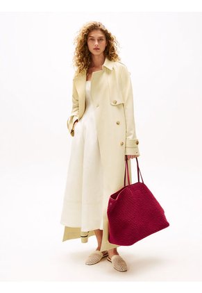 Bolso Rojo De Playa En Cuero The Sofia Capsule Tommy Hilfiger