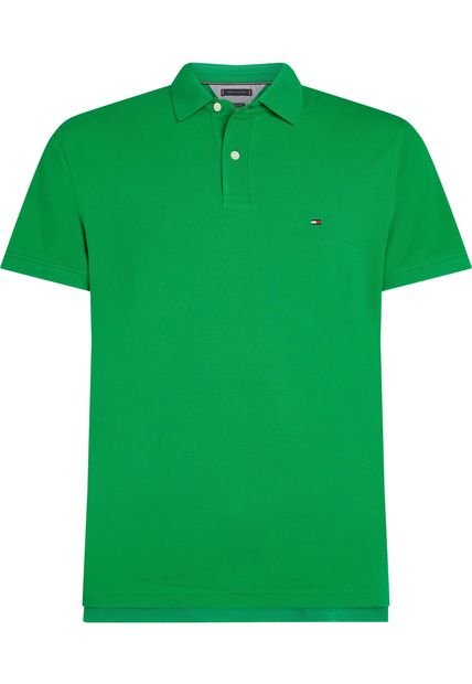 Polo Verde 1985 De Corte Regular Tommy Hilfiger