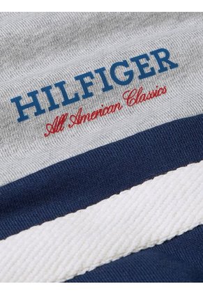 Saco Azul Oscuro Tejido Con Monotipo Hilfiger Tommy Hilfiger