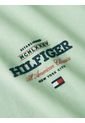 Camiseta Verde De Cuello Redondo Con Logo Tommy Hilfiger de Tommy Hilfiger